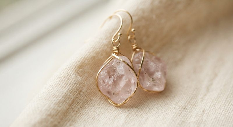 Pendantes Quartz rose